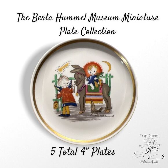 5 Berta Hummel Museum Miniature Plate Collection Plates - Picture 7 of 10